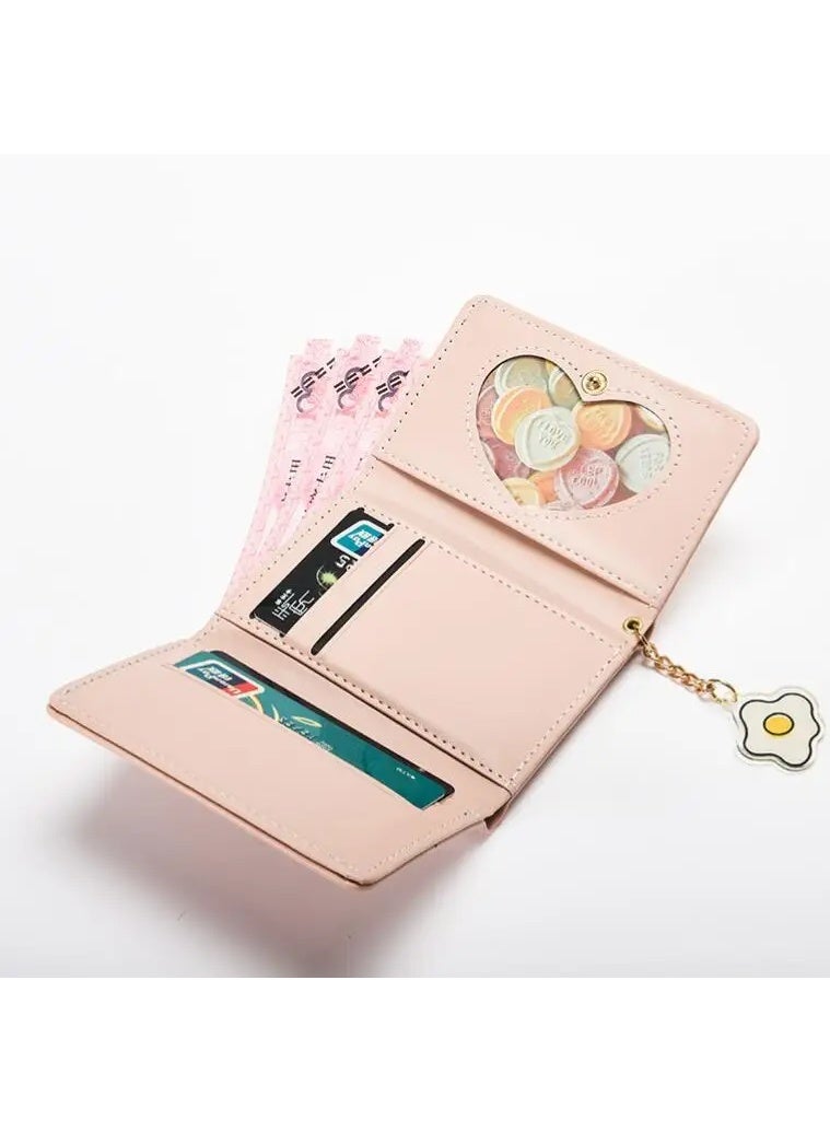 The Black Pearl Accessories Leather Flip Wallet & Card Holder with Multiple Pockets - Pink - Image 2