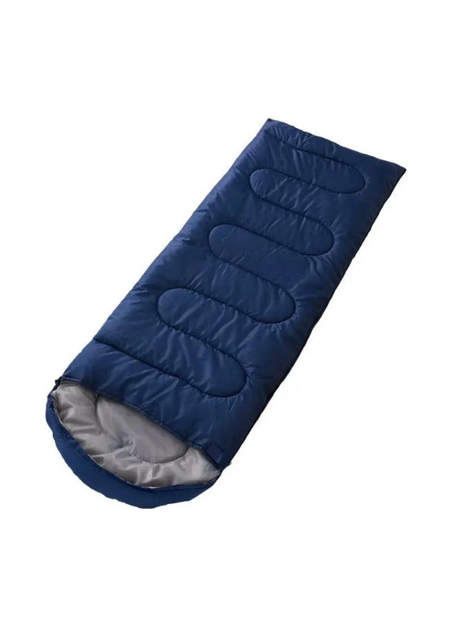 Tradeo Outdoor Camping Sleeping Bag for Adults & Kids – Lightweight Envelope Design with Eye Mask, Portable for Backpacking, Hiking, Travel, Navy Blue - Image 1