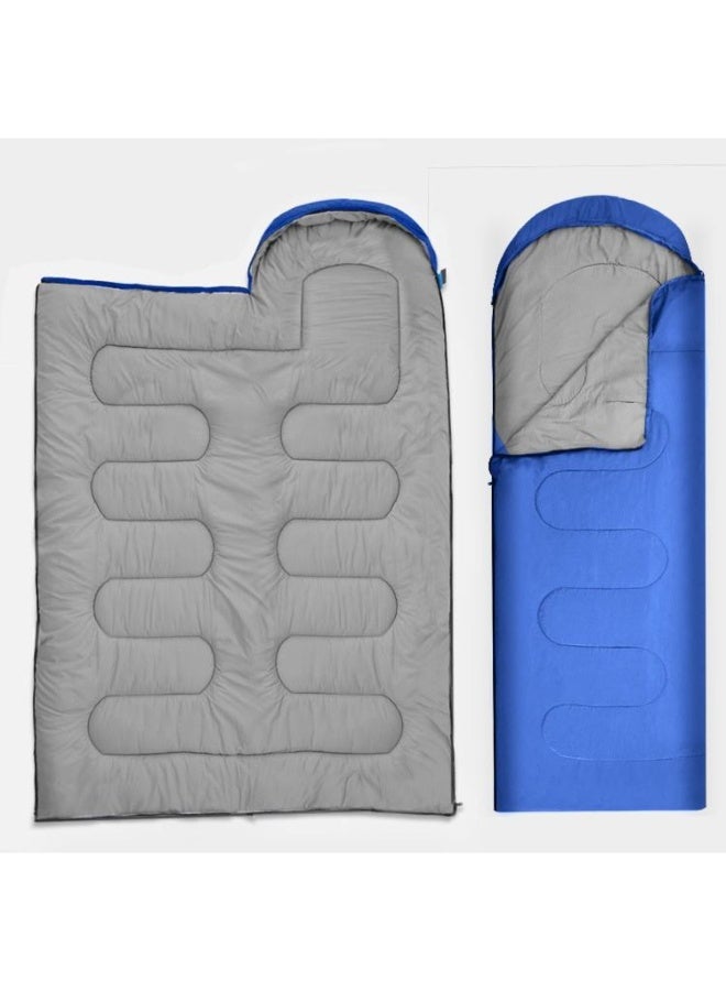 Tradeo Outdoor Camping Sleeping Bag for Adults & Kids – Lightweight Envelope Design with Eye Mask, Portable for Backpacking, Hiking, Travel, Navy Blue - Image 5
