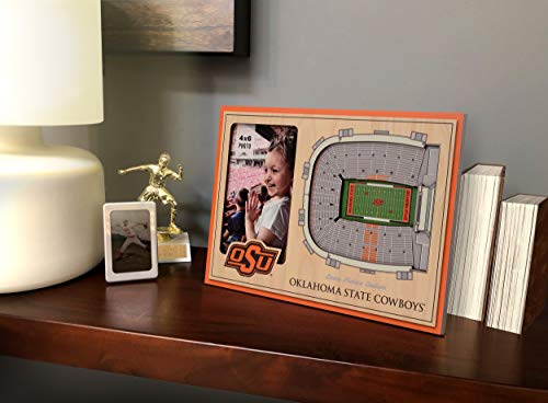 YouTheFan NCAA Oklahoma State Cowboys 3D StadiumView Picture Frame Boone Pickens Stadium - Image 3