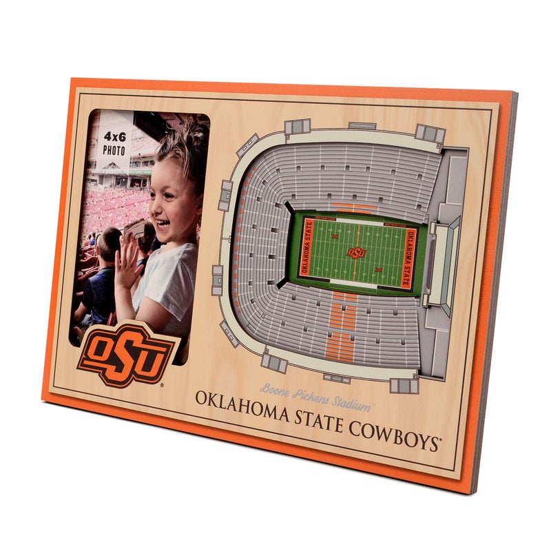 YouTheFan NCAA Oklahoma State Cowboys 3D StadiumView Picture Frame Boone Pickens Stadium - Image 2