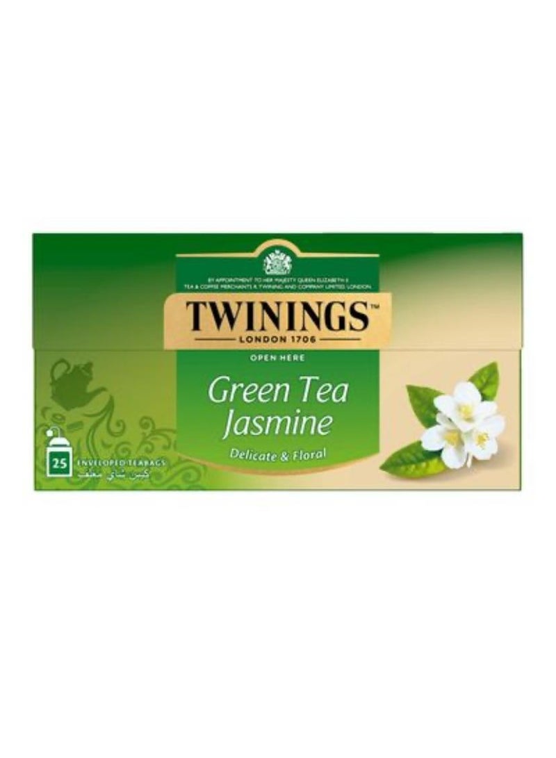 Twinings Jasmine Green Tea, 25 Bags - Image 1