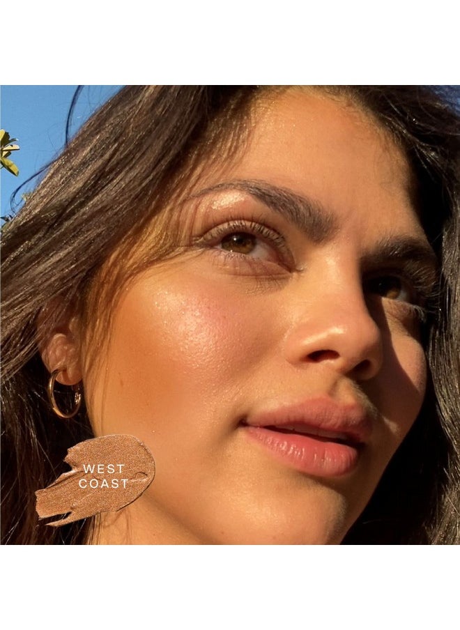TOWER 28 Bronzino Illuminating Cream Bronzer, West Coast ; Multipurpose Cheek And Lip Cream Bronzer In Medium Warm Bronze ; Moisturizing, Siliconefree  - Image 3
