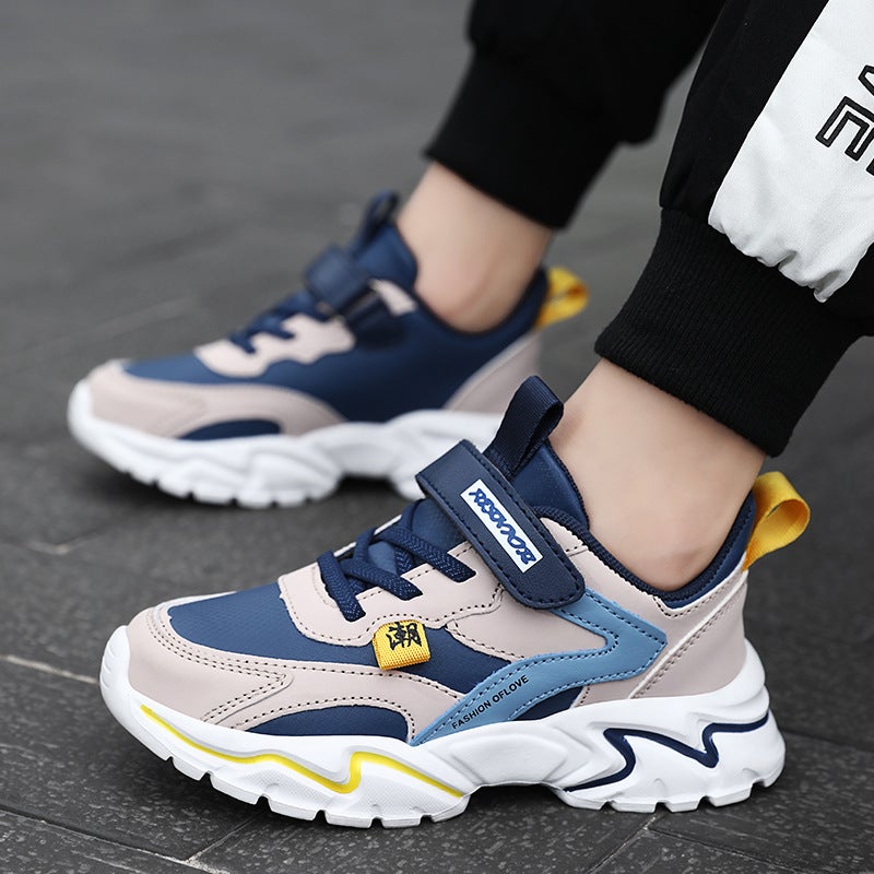 New Children'S Shoes Soft-Soled Cotton Shoes Non-Slip Lightweight Warm Boys 2022 Primary School Sneaker Fleece-Lined - Image 3
