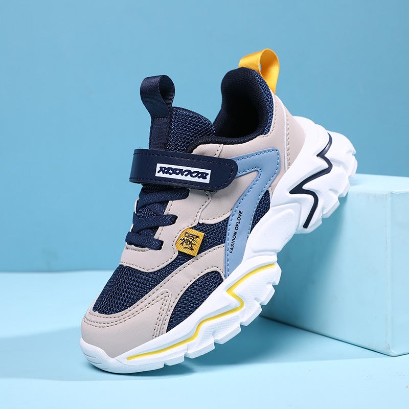 New Children'S Shoes Soft-Soled Cotton Shoes Non-Slip Lightweight Warm Boys 2022 Primary School Sneaker Fleece-Lined - Image 2