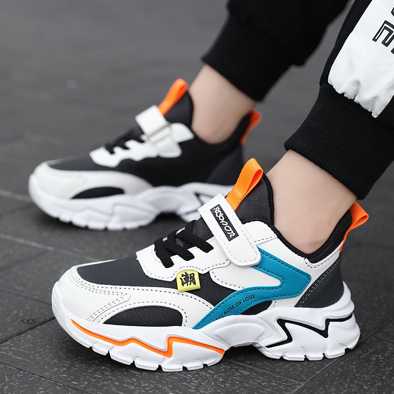 New Children'S Shoes Soft-Soled Cotton Shoes Non-Slip Lightweight Warm Boys 2022 Primary School Sneaker Fleece-Lined - Image 4