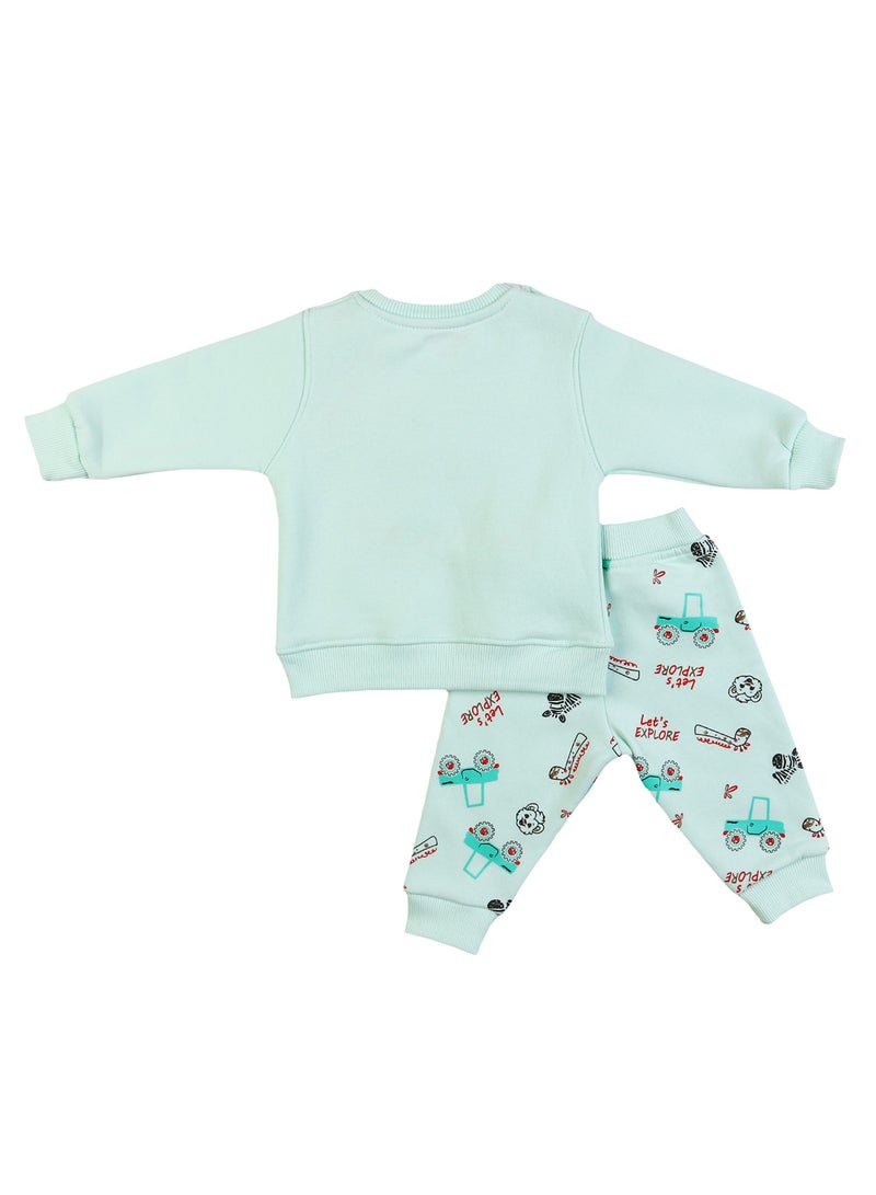 زيركون بيجامة شتوي لحديثي الولادة - 1254 - Image 3