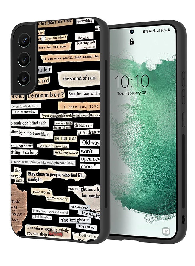 Tolwak Samsung Galaxy S21 FE 5G Protective Case Cover Quotes Stickers - Image 1