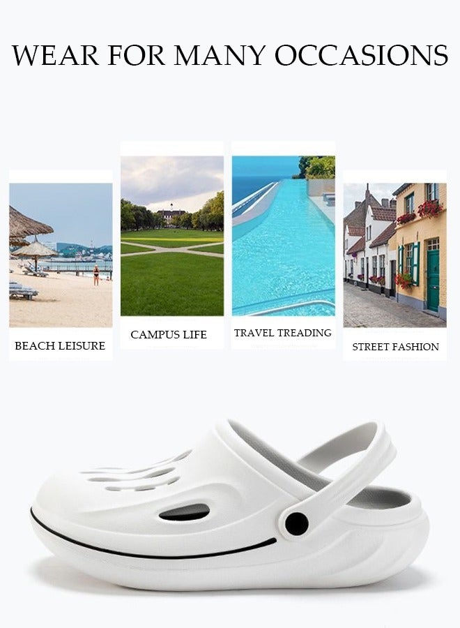 DUNISO Men's Sandals Fashion Quick Drying Slide Sandal with Non-slip Soles Thick Sole Beach Slipper Breathable Slip-on Sandal Men's House Flat Slipper for Indoor & Outdoor  - Image 3