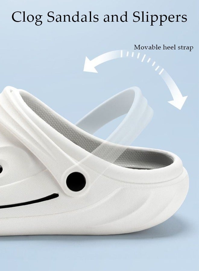 Men's Sandals Fashion Quick Drying Slide Sandal with Non-slip Soles Thick Sole Beach Slipper Breathable Slip-on Sandal Men's House Flat Slipper for Indoor & Outdoor