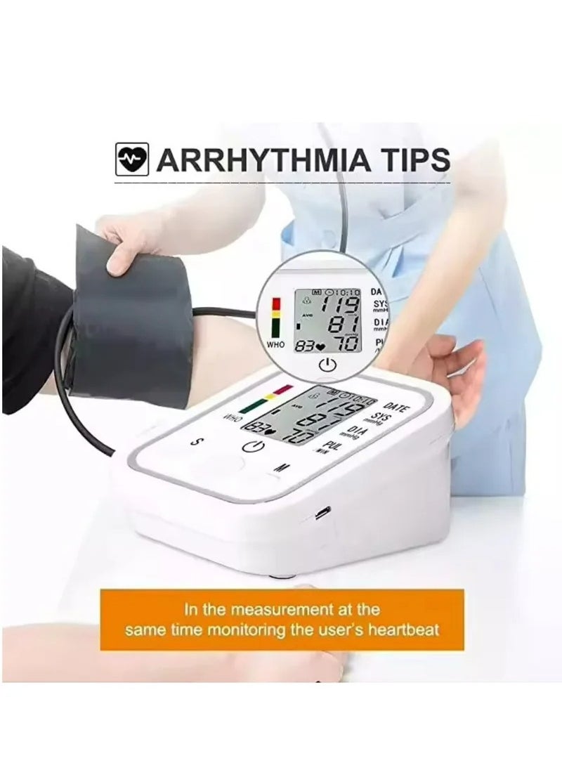 Generic - Portable sphygmomanometer Household sphygmomanometer with LCD display and voice function digital blood pressure meter - Image 1