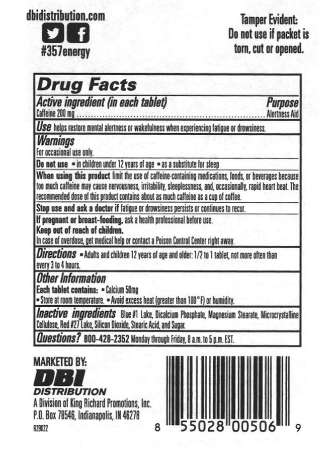 357 HR MAGNUM Super Magnum Stimulant With 200 Milligrams Of Caffeine, Pack Of 3 - Image 2