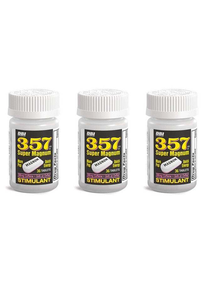 357 HR MAGNUM Super Magnum Stimulant With 200 Milligrams Of Caffeine, Pack Of 3 - Image 1