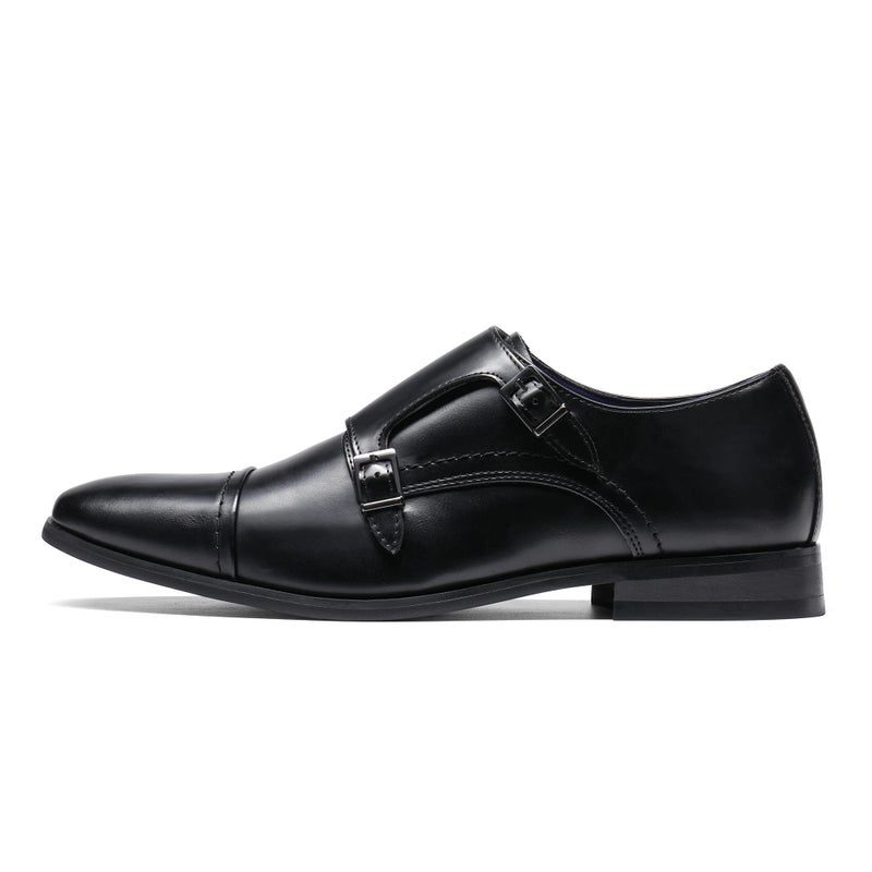 Bruno Marc Men's Dress Loafer Shoes Monk Strap Slip On Loafers,Size 11,Black,HUTCHINGSON_2 - Image 2
