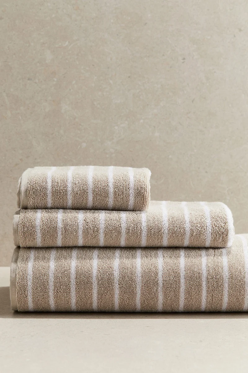 H&M Striped hand towel