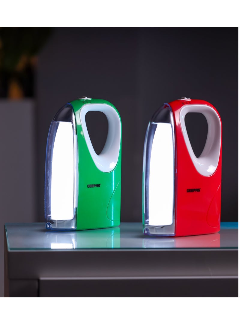 GEEPAS - 2 In 1 Rechargeable Emergency Lantern with Energy Efficient Design Extended Battery Life 60 Pieces SMD LEDs and Long Hours Working - Image 1