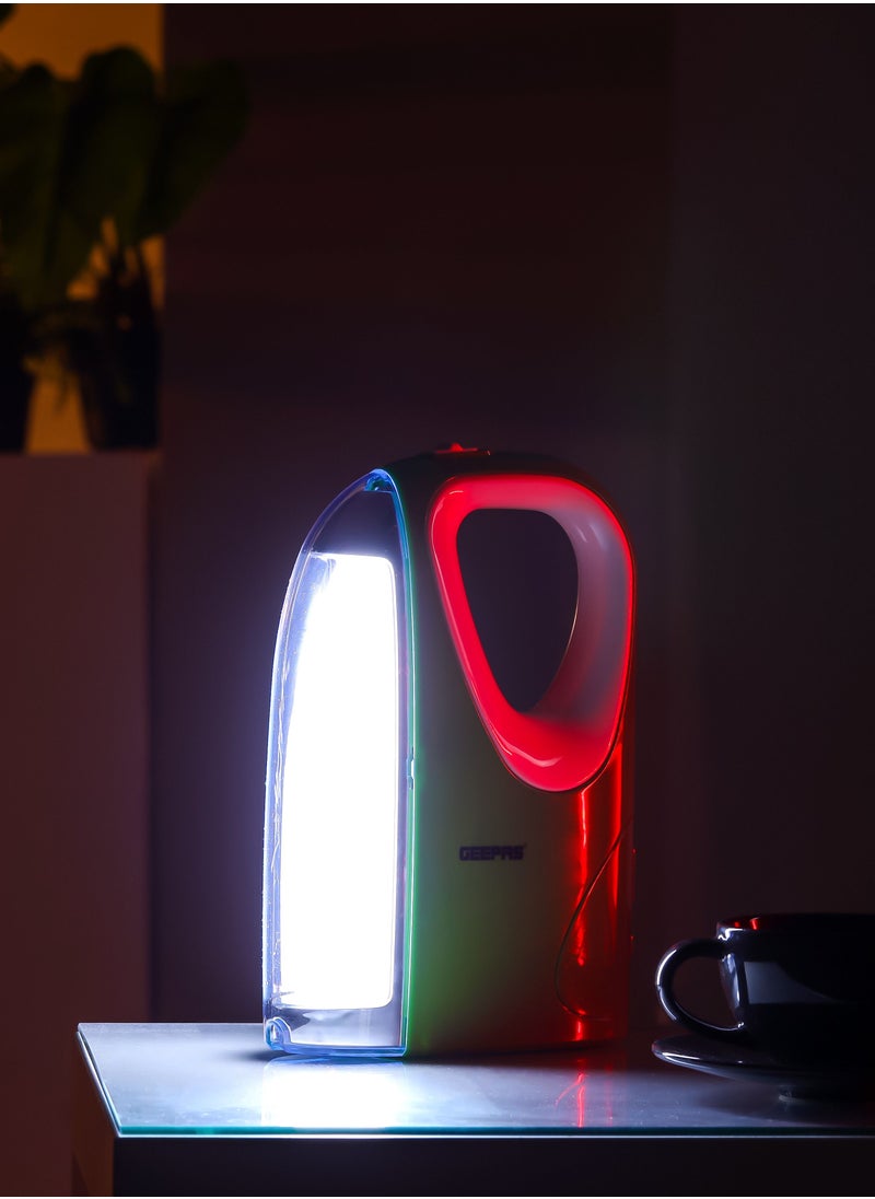 GEEPAS - 2 In 1 Rechargeable Emergency Lantern with Energy Efficient Design Extended Battery Life 60 Pieces SMD LEDs and Long Hours Working - Image 1