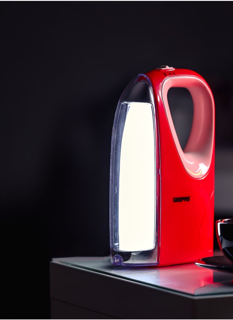 GEEPAS - 2 In 1 Rechargeable Emergency Lantern with Energy Efficient Design Extended Battery Life 60 Pieces SMD LEDs and Long Hours Working - Image 1