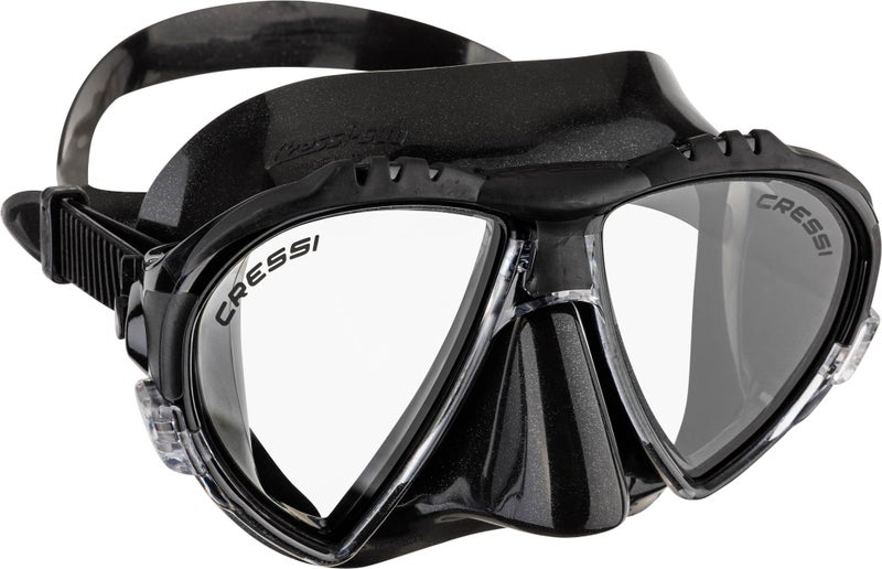Cressi Matrix 2-Lens Masks, Black/Black - Image 1