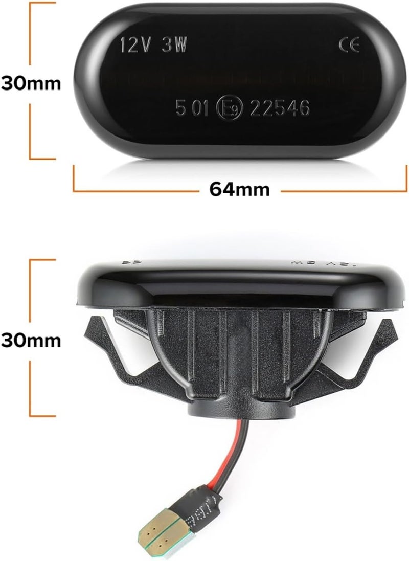 QASULER Dynamic Sequential Turn Signal Lights for Nissan - Image 2