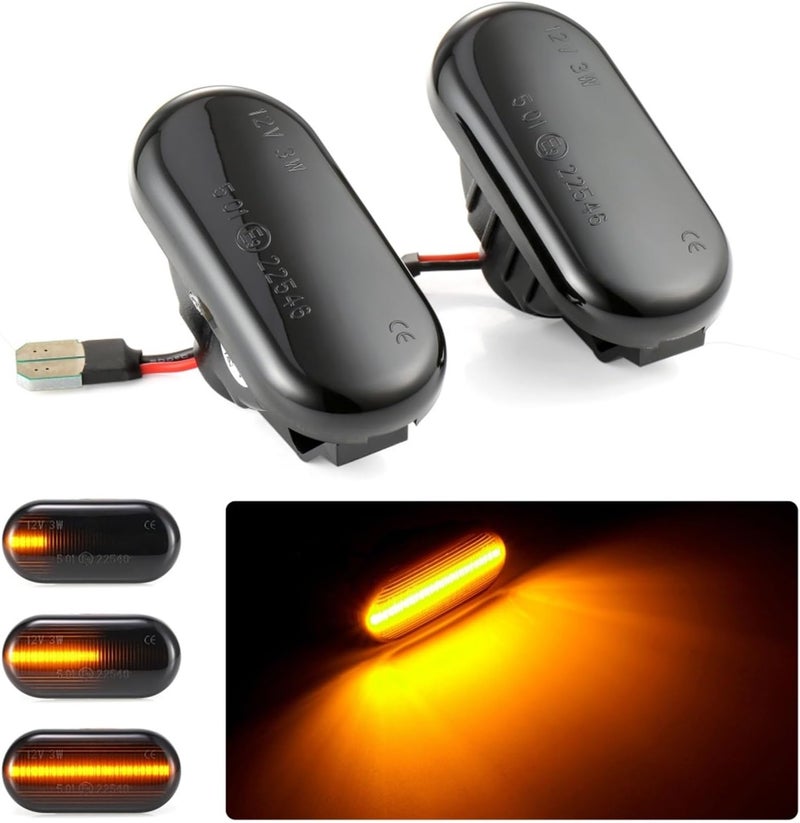 QASULER Dynamic Sequential Turn Signal Lights for Nissan - Image 5