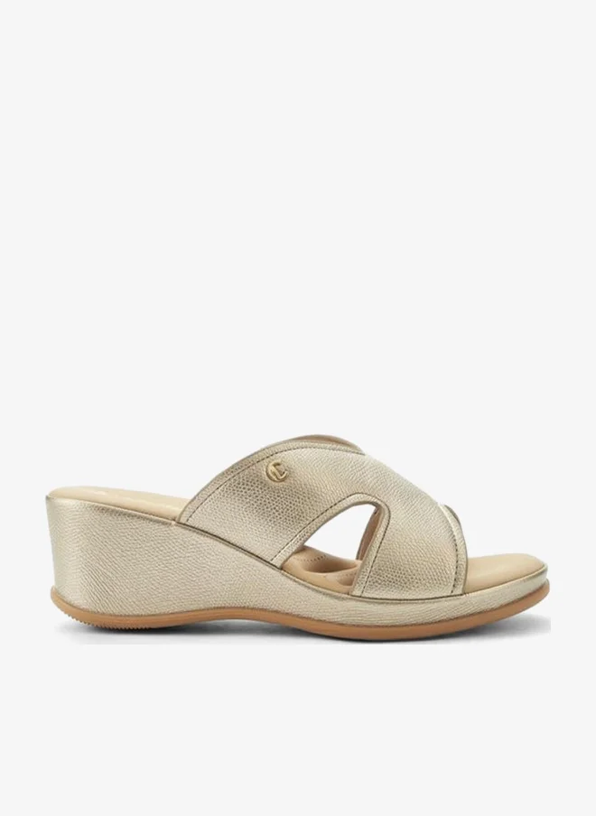 لو كونفورت Slip On Sandal With Wedge Heel