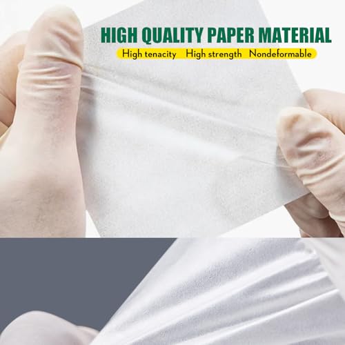 ZHANXUBIO Cellulose Weighing Paper Sheet,Smooth Weigh Paper, Nitrogen Free,Non-Absorbing, High-Gloss (2.4"X2.4" 1000pcs) - Image 3