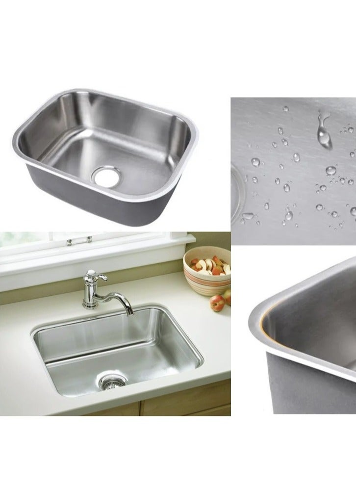 Shams Jumbo kitchen sink, thickness 0.5 mm, size 53/43 cm, with drain - Image 1