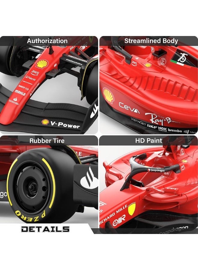 1:18 Racing Car Model , ABS Electric Remote Control Toy Vehicle With Decorative Stickers , Model Car Gift For Boys And Girls Red 31.2 cm*11.2 cm*6.9 cm - Image 5