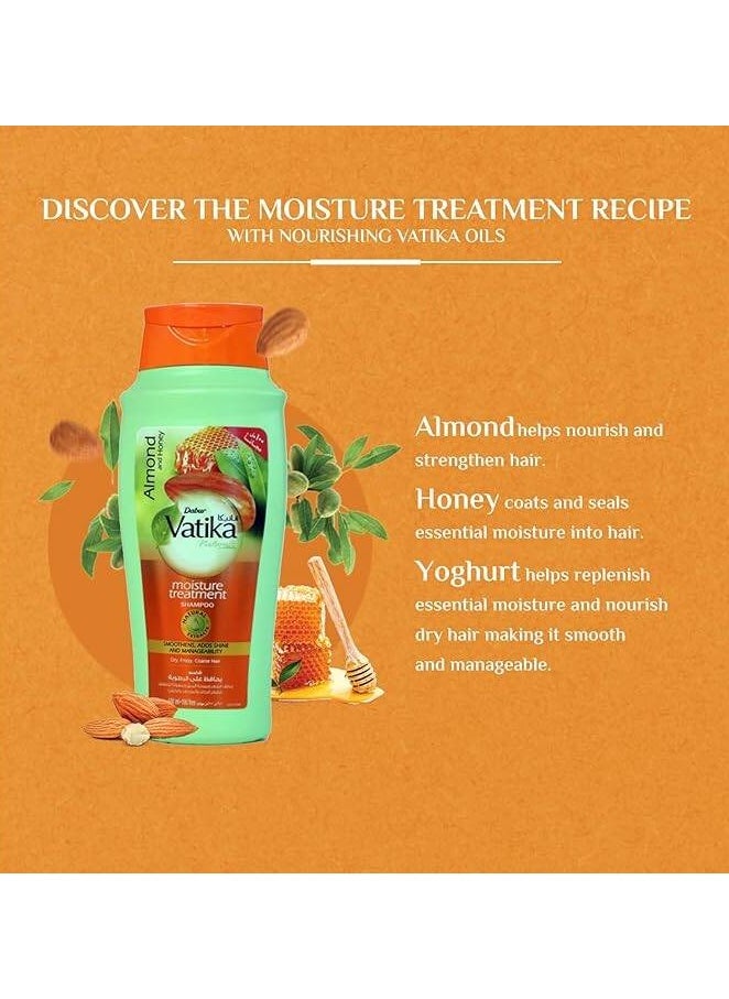 VATIKA Vatika Naturals Moisture Treatment Shampoo Almond & Honey  600Ml  - Image 3