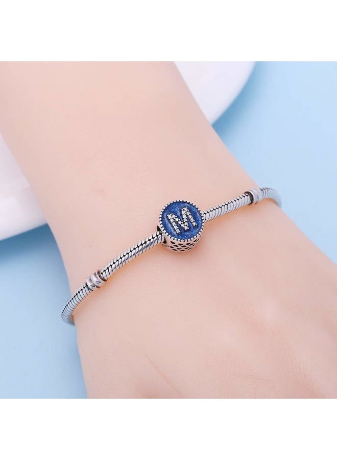 SOUKISS Solid 925 Sterling Silver Letter Beads Complete A~Z Gift Options Alphabet Charm Fit European Bracelets, Sterling Silver - Image 4