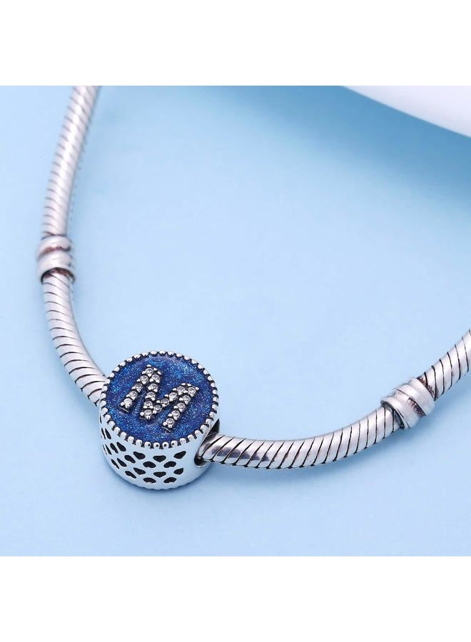SOUKISS Solid 925 Sterling Silver Letter Beads Complete A~Z Gift Options Alphabet Charm Fit European Bracelets, Sterling Silver - Image 3