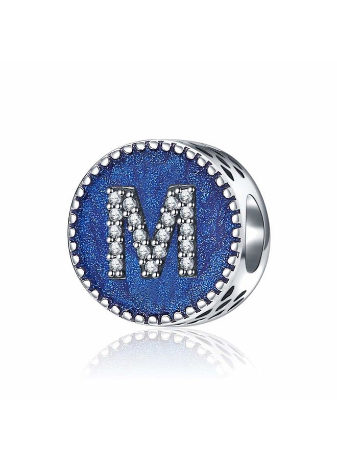 SOUKISS Solid 925 Sterling Silver Letter Beads Complete A~Z Gift Options Alphabet Charm Fit European Bracelets, Sterling Silver - Image 1