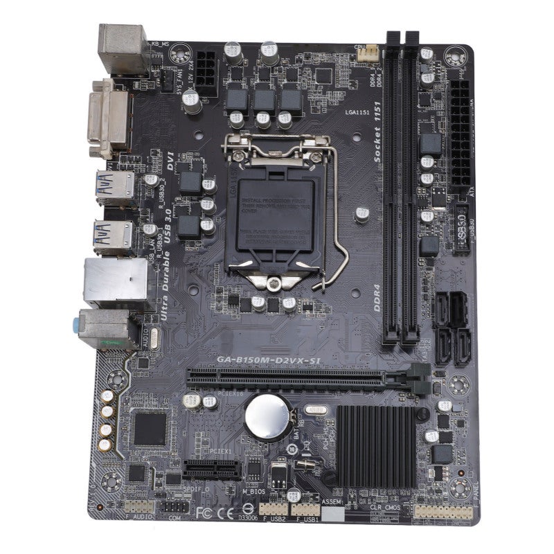 فوكس كون اللوحة الأم M-ATX بمقبس LGA 1151 وفتحتي ذاكرة DDR4 مزدوجتين - مخرج DVI للوحة الأم لأجهزة الكمبيوتر المخصصة للألعاب والمكتب المنزلي - Image 5