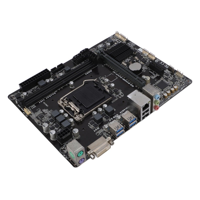 فوكس كون اللوحة الأم M-ATX بمقبس LGA 1151 وفتحتي ذاكرة DDR4 مزدوجتين - مخرج DVI للوحة الأم لأجهزة الكمبيوتر المخصصة للألعاب والمكتب المنزلي - Image 3