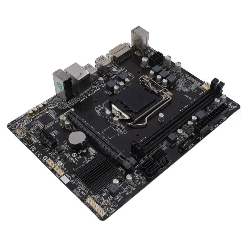 فوكس كون اللوحة الأم M-ATX بمقبس LGA 1151 وفتحتي ذاكرة DDR4 مزدوجتين - مخرج DVI للوحة الأم لأجهزة الكمبيوتر المخصصة للألعاب والمكتب المنزلي - Image 1
