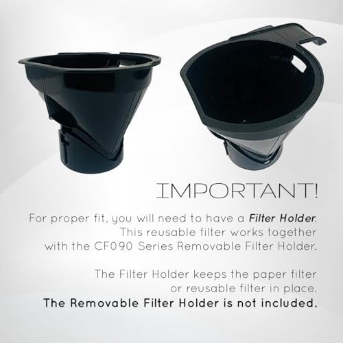 Ceybo Replacement Reusable Filter for Ninja Coffee Bar Glass Thermal System Permanent Filter Compatible with any CF09X Series Models Part Number CFPFILTER90-1Piece - Image 3