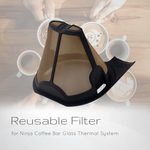 Ceybo Replacement Reusable Filter for Ninja Coffee Bar Glass Thermal System Permanent Filter Compatible with any CF09X Series Models Part Number CFPFILTER90-1Piece - Image 2