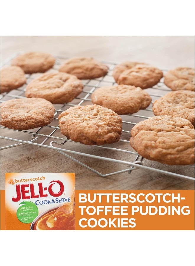 Jell-O Cook & Serve Butterscotch Pudding & Pie Filling (3.5 oz Boxes, Pack of 6) - Image 5