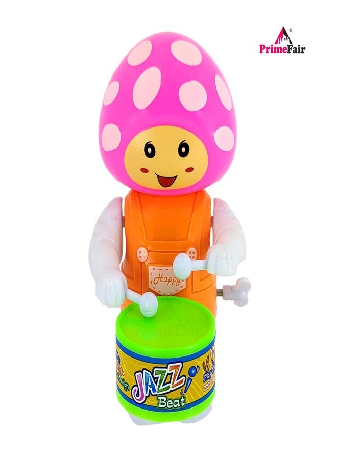 PRIMEFAIR Funny Cute Drummer Key-Operated Toy for Toddler Baby Dancing Action for Kids Toys (Plastic,Multi Color, Pack of 2) - Image 2