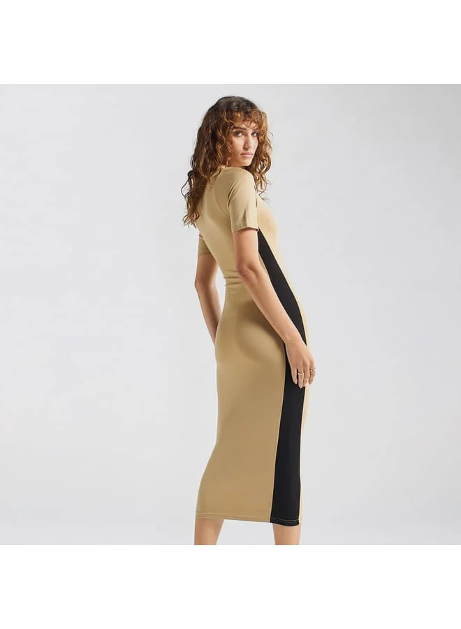 Splash FAV Contrasting Panel Dress