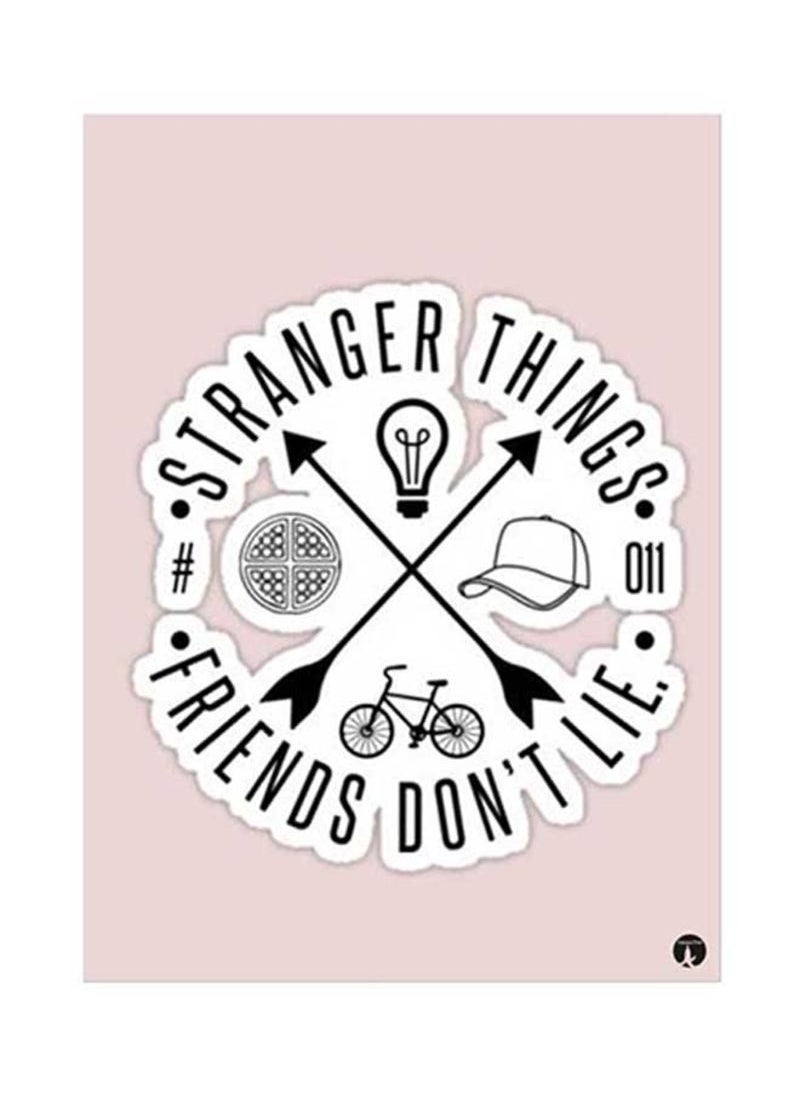 RKN Stranger Things Metal Plate Poster Multicolour 15x20centimeter 