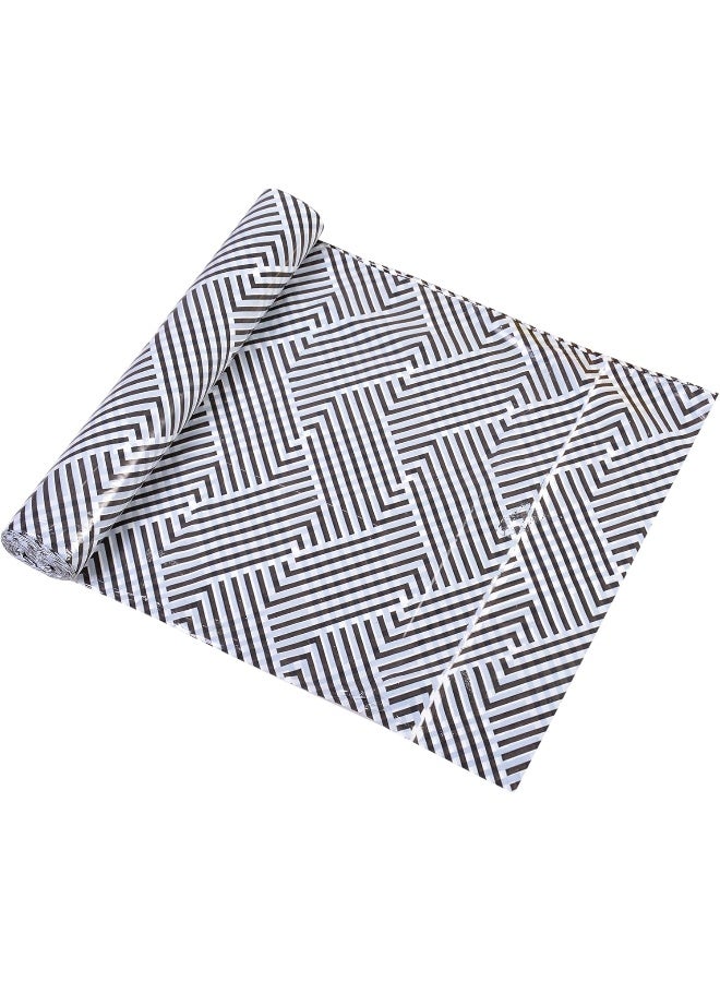 HOME CHOICE غطاء طاولة سُفرة مطبوع 20 قطعة، حجم 100x140 سم، سُفرة قابلة للاستخدام مرة واحدة، سُفرة رول، غطاء طاولة، بلاستيك مثقوب - Image 2