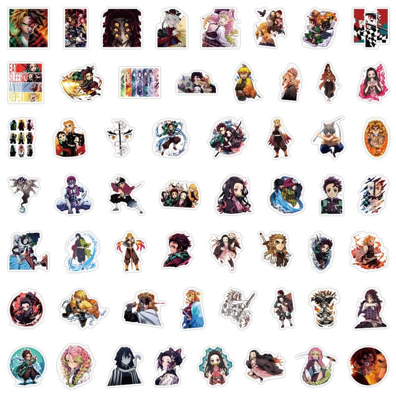 WYKDAG 200Pcs Kids Manga Stickers Mixed Pack,Cartoon Characters Stickers Movie Decorative Sticker for Kids Teens Adults Waterproof Sticker for Water Bottle Laptop - Image 3