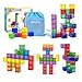 Caferria 14 inch Large Magnetic Blocks for Kids 30pcs Magnet Building Blocks Preschool STEM Sensory Montessori Stacking Cubes Educational Building Toys for 3 4 5 6 7 8 Year Old Boys Girls - Image 2