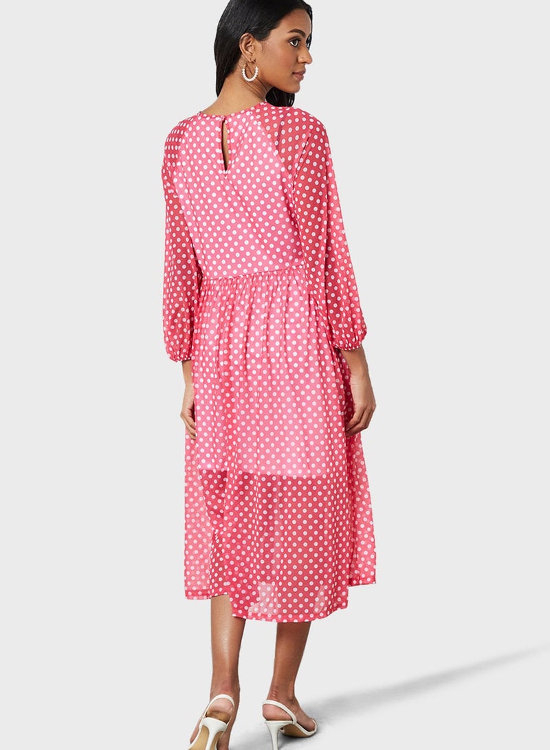 SIVVI for HANIYA Polka Dot Midi Dress - Image 2
