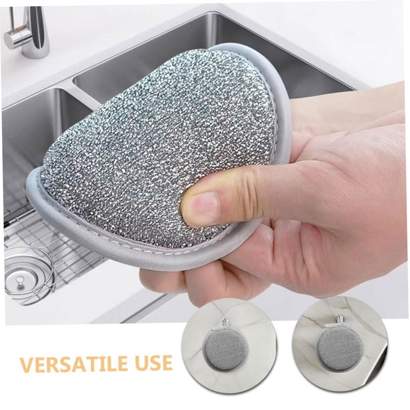 20 Pcs Reusable Kitchen Sponge Scrubber Pads Non Stick Nylon Dishwashing Sponges - Image 4