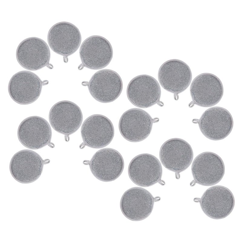 20 Pcs Reusable Kitchen Sponge Scrubber Pads Non Stick Nylon Dishwashing Sponges - Image 2