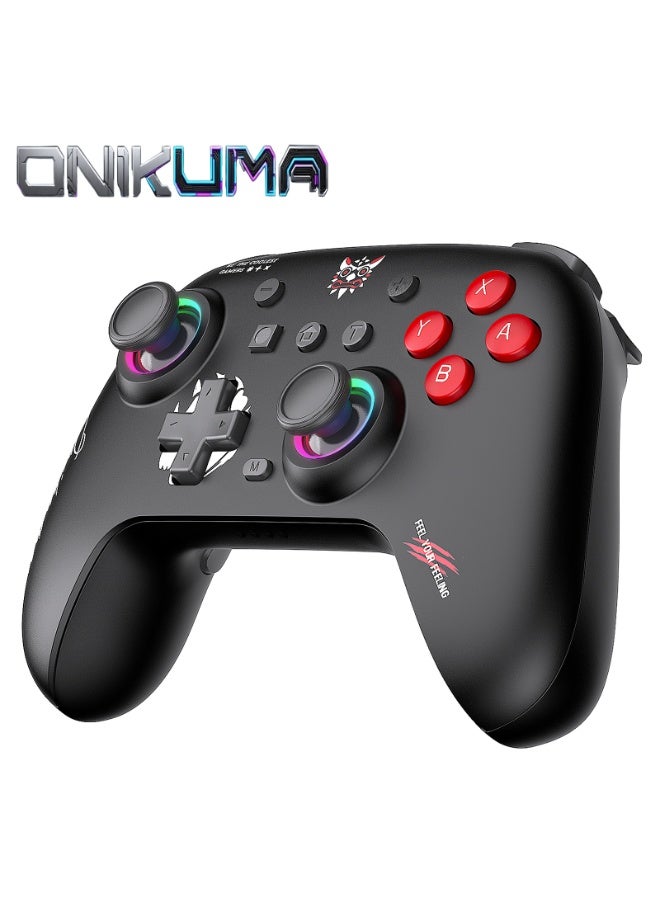 onikuma C1 Wireless Gaming Controller Gamepad 6-Axis Gyro Dual Vibration with RGB Lighting for Nintendo Switch Playstation PC - Image 1