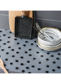 Mistyblue 2 Rolls Shelf Liner Drawer Liner Mats, MISTYBLUE Non Adhesive Waterproof Roll, Non Slip Washable Reusable Kitchen Cabinet Liners for Fridge, Dresser, Cupboard and Pantry ( Polka Dot 17.7 * 47inch)  - Image 3